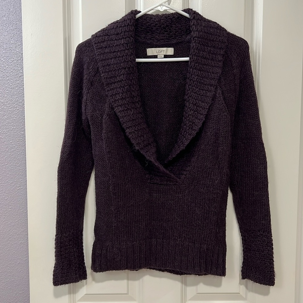 LOFT shawl collar sweater